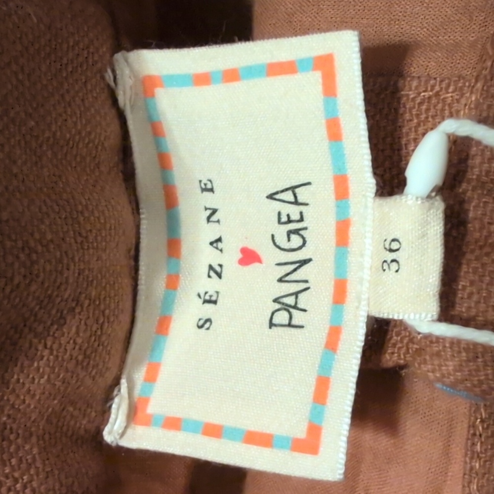Sezane Tan and Cream Patterned Mini Skirt - Picture 8 of 10